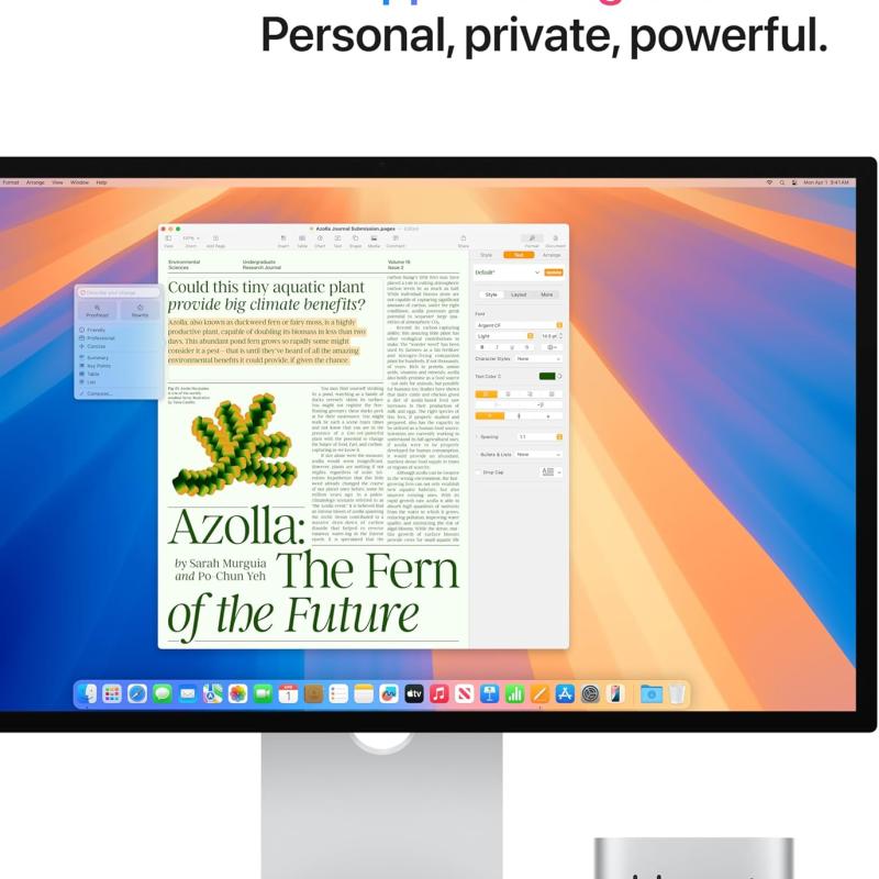 Apple 2024 Mac Mini (Apple M4 chip with 10-core CPU and 10-core GPU, 16GB Unified Memory, 256GB) - Silver